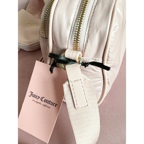 Juicy Couture Crossbody Timeless Puffer Bag Adjustable Shoulder Strap w/ Coin Pu - Picture 13 of 13